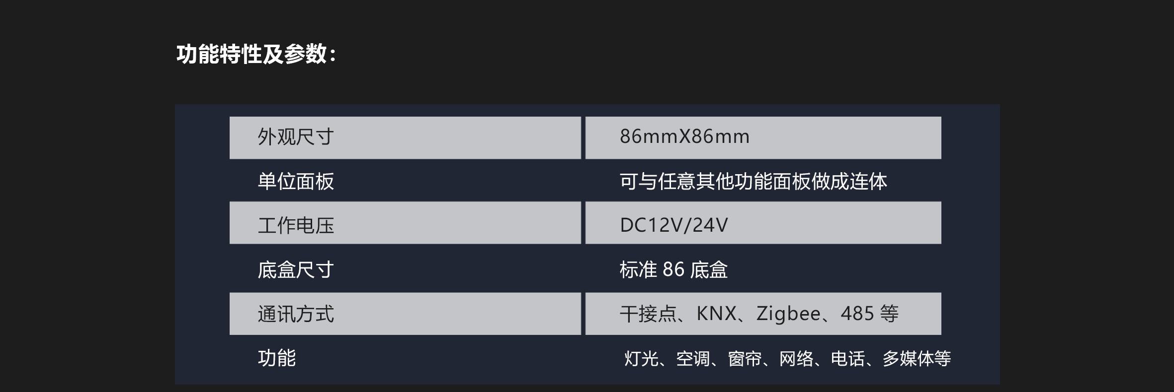 长兴智能A7系列KNX智能开关面板-产品详情_09