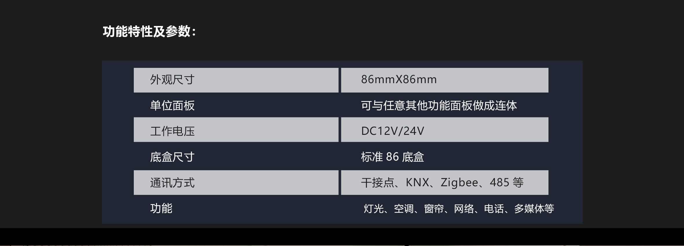 长兴智能A9系列KNX开关面板-产品详情_11