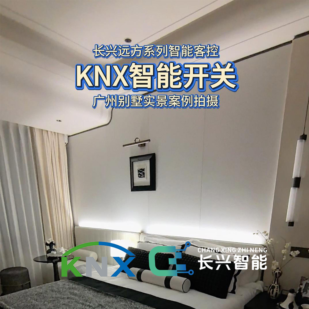 Changxing KNX smart switch Guangzhou villa real-life case shooting 长兴KNX智能开关广州别墅实景案例拍摄