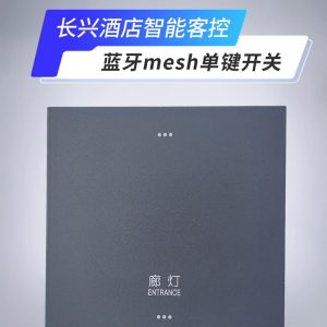 酒店智能客控系统开关面板-无线蓝牙mesh单键开关